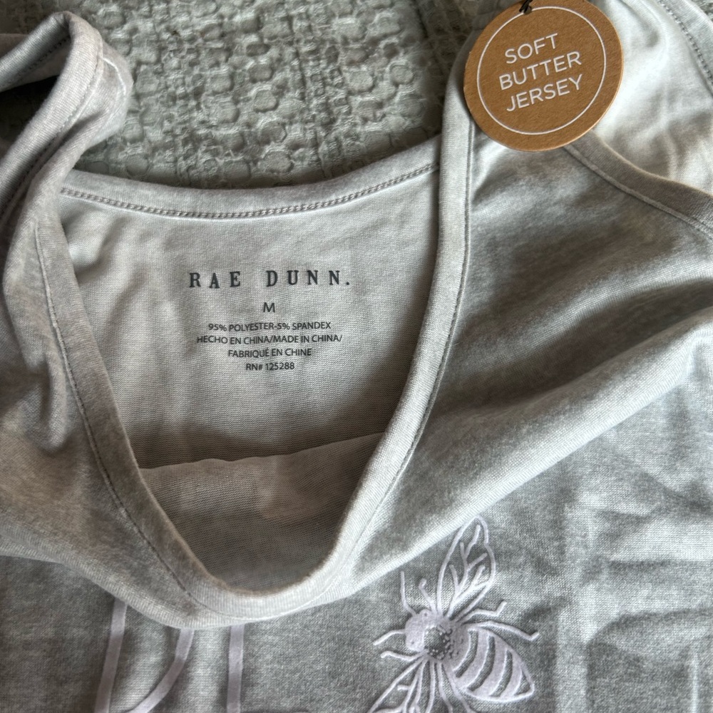 NWT Rae Dunn'Be Kind' Tank Top and Striped Shorts Pajamas set - Picture 4 of 4